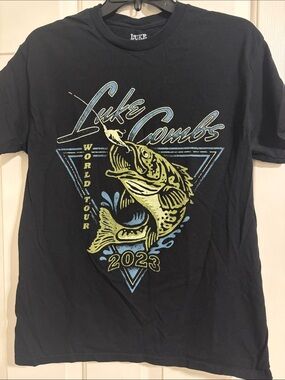 Luke Combs 2023 World Tour Cotton Tshirt Concert Merch